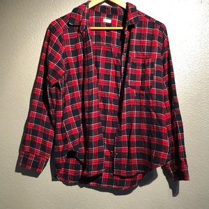 Super cute red and black Hollister flannel
